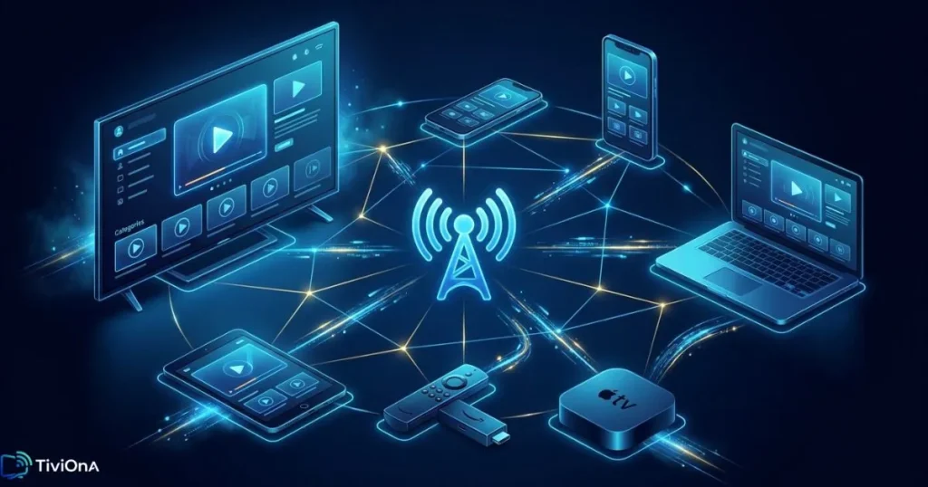IPTV multi appareils compatible Smart TV smartphone tablette et ordinateur avec un seul abonnement