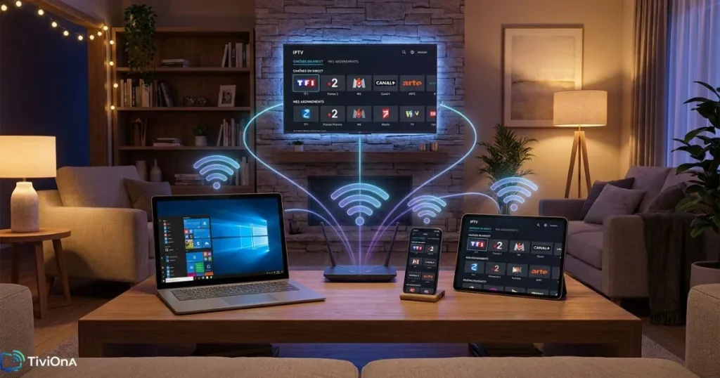 Abonnement IPTV sur ordinateur Windows - compatibilité multi-appareils