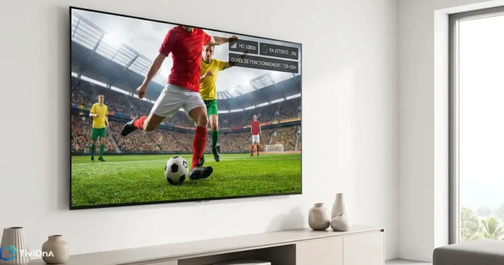 Écran 4K affichant un flux IPTV HD stable - iptv qualité prix et test de diffusion