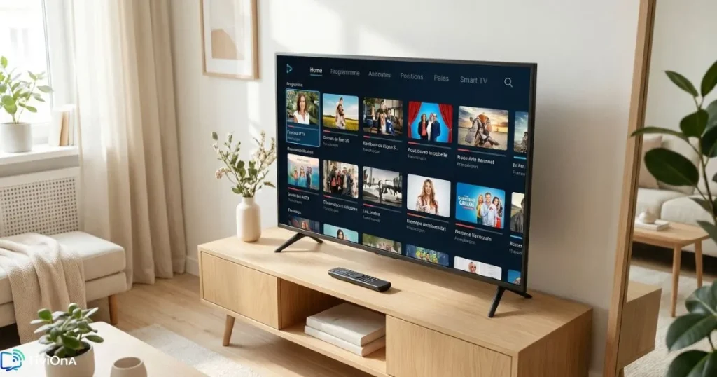 Interface lecteur IPTV fluide sur Smart TV en haute qualité