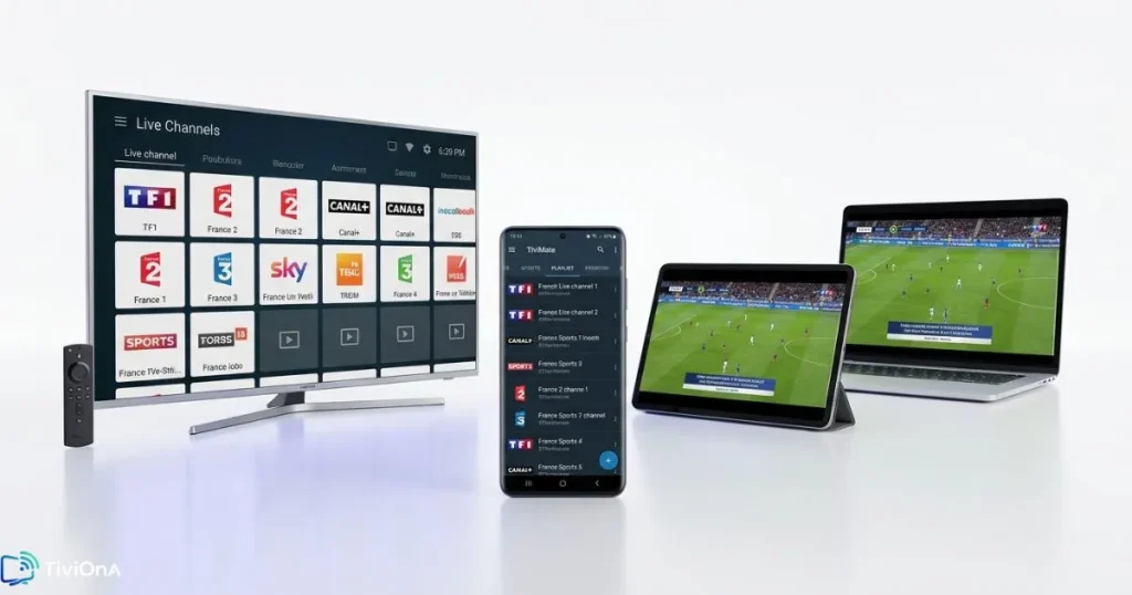 Compatibilité IPTV premium - Firestick, Smart TV, Android et iOS sur tous les écrans