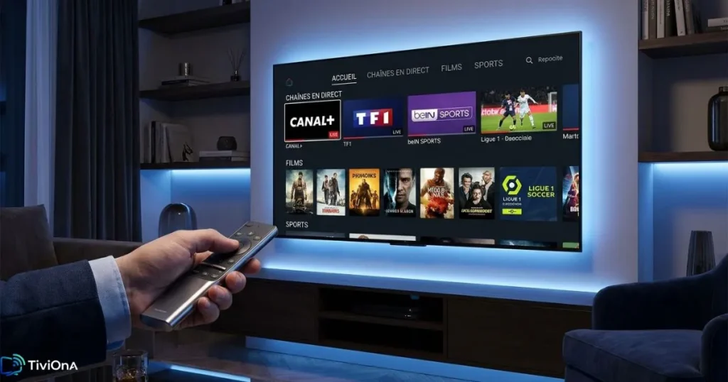 IPTV sans abonnement avec expérience premium sur télévision 4K