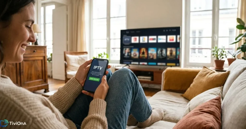 Choisir le meilleur abonnement IPTV France - interface premium sur Smart TV