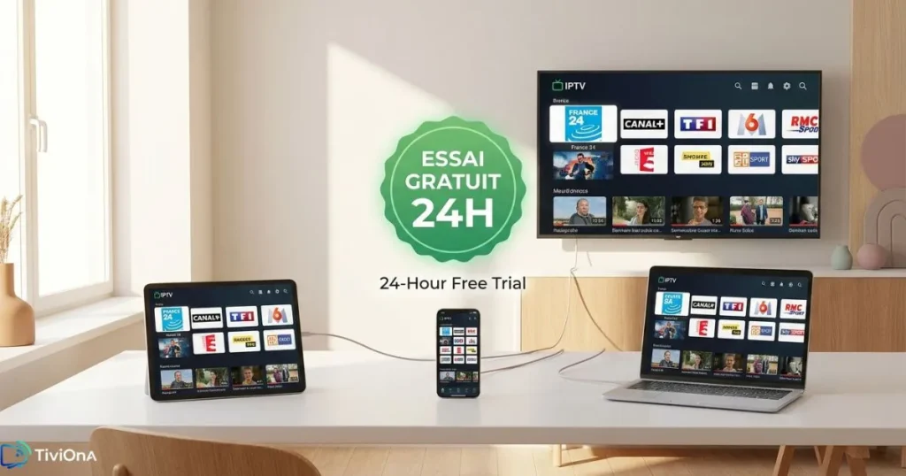 Essai gratuit IPTV avec la fibre sur plusieurs appareils compatibles