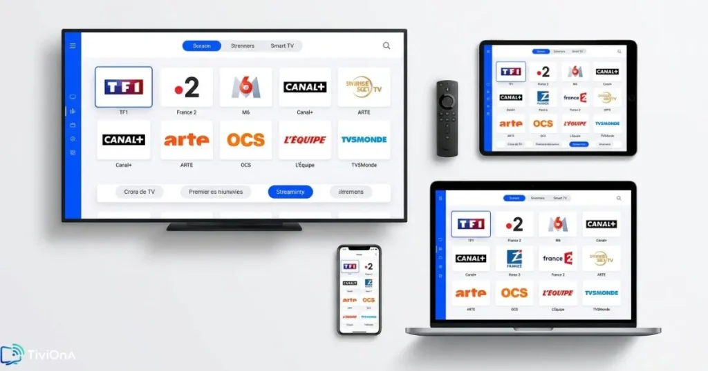 IPTV Suisse fiable compatible Smart TV smartphone tablette Fire Stick tous appareils