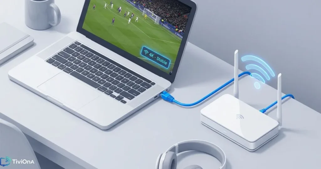 Installer IPTV PC - connexion Ethernet stable pour un streaming fluide en HD et 4K