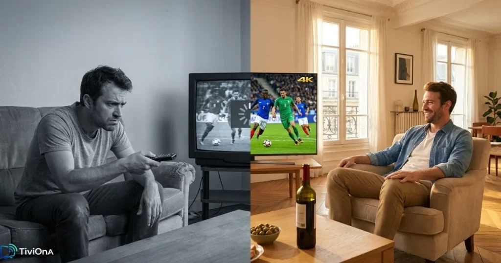 Comparaison entre une IPTV basse qualité et une IPTV haute qualité en France