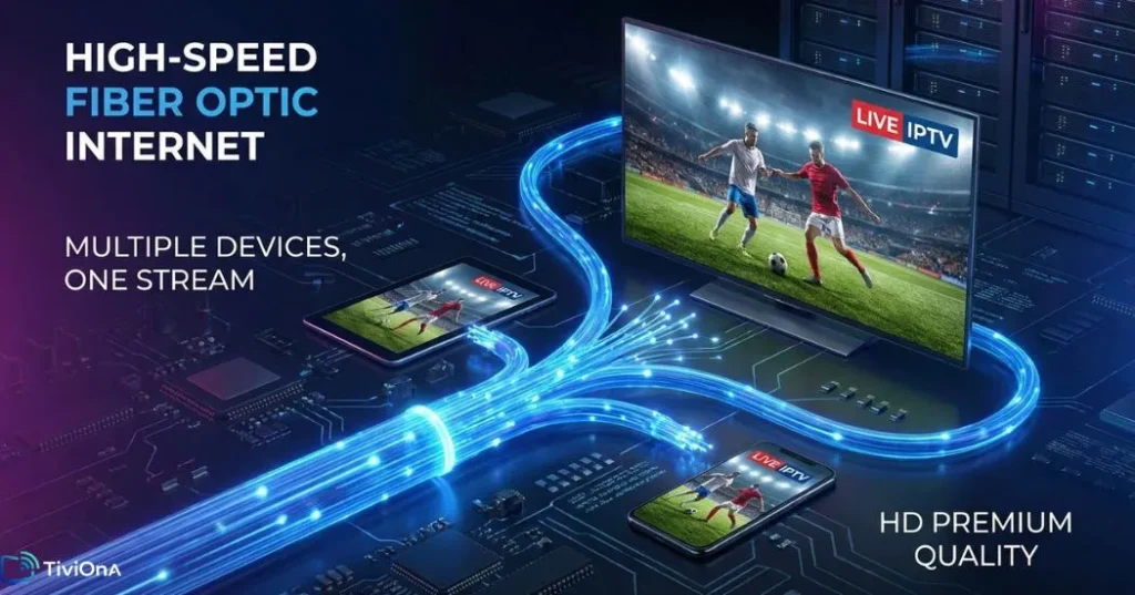 Service IPTV premium - diffusion de chaînes HD et 4K via internet sur tous les écrans