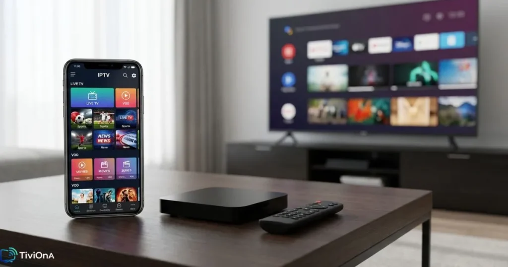 Installation IPTV Android avec une application IPTV sur smartphone et Android TV.