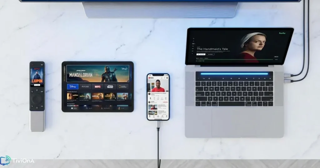 Abonnements IPTV premium multi appareils - Smart TV, tablette, smartphone et PC connectés