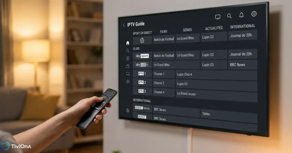 Service IPTV premium - interface simple et intuitive pour tous les utilisateurs