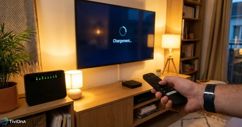 dépannage IPTV - redémarrage d'une box Android TV et d'un routeur