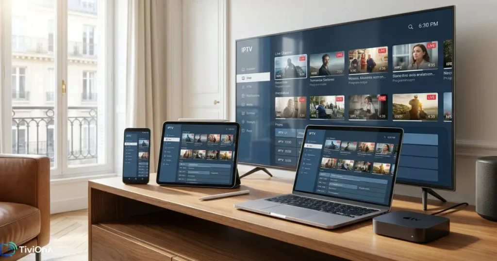 Comparatif de meilleure application pour IPTV sur différents appareils connectés.
