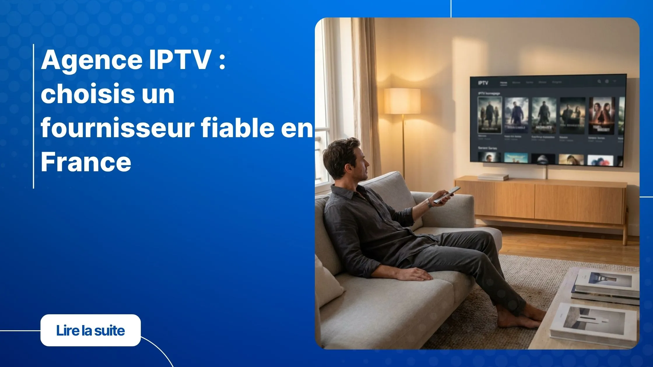 Agence IPTV fiable pour regarder des contenus sur une Smart TV moderne