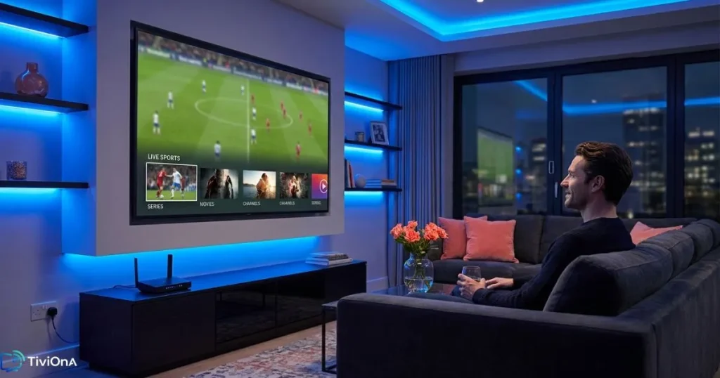IPTV France stable pour regarder un match sur Smart TV