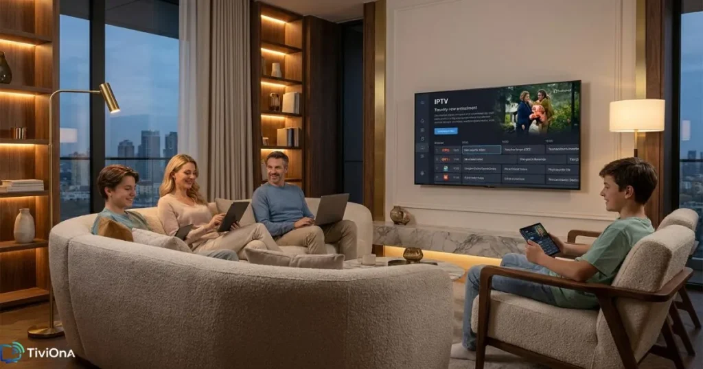 Utilisation d'un abonnement IPTV multi-écrans sur Smart TV et appareils mobiles