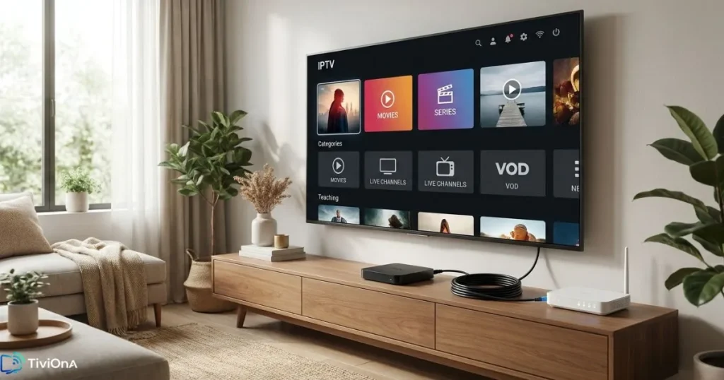 Abonnement IPTV stable avec décodeur IPTV et connexion Ethernet