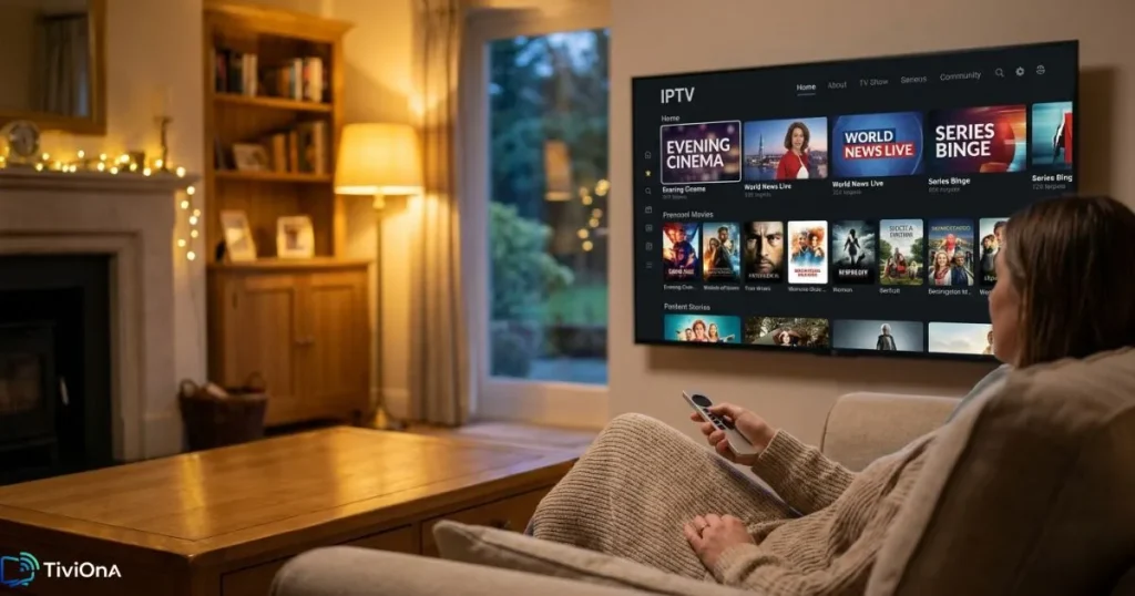 Test d'un Service IPTV moderne pour vérifier la qualité d'un top IPTV avant abonnement.
