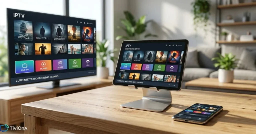 Abonnement IPTV compatible sur plusieurs appareils : tablette, smartphone et Smart TV