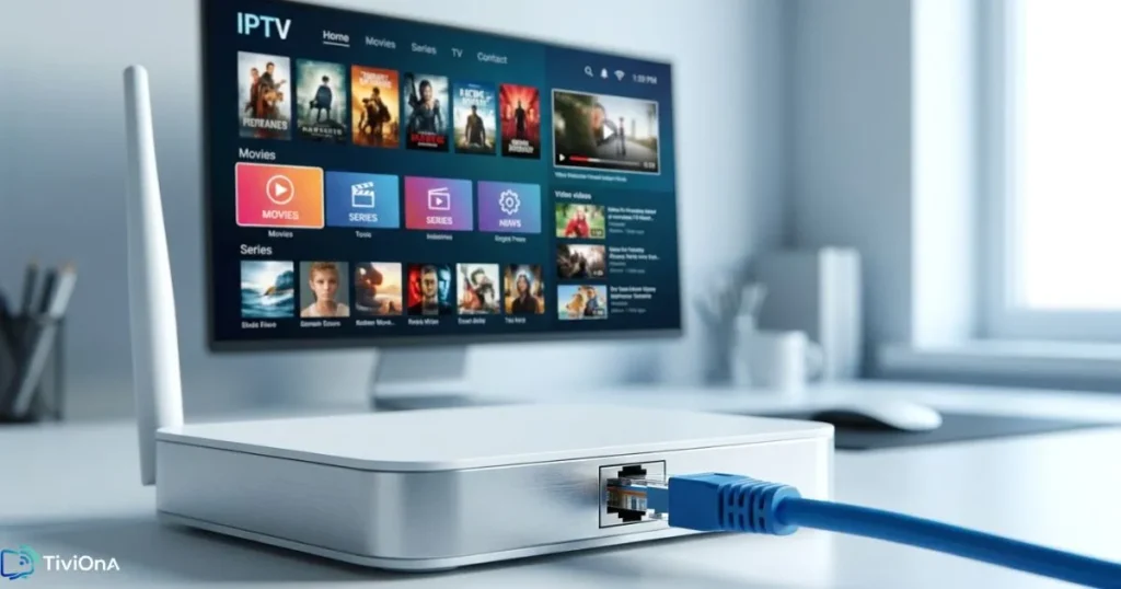 Connexion internet filaire Ethernet pour un accès IPTV stable et fluide