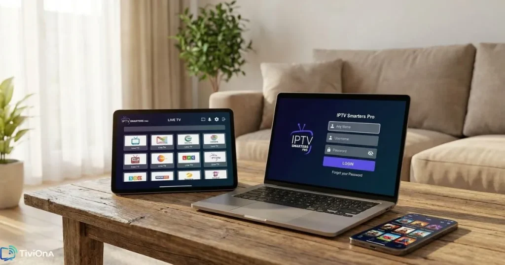 Essai gratuit IPTV Smarters Pro codes sur plusieurs appareils connectés