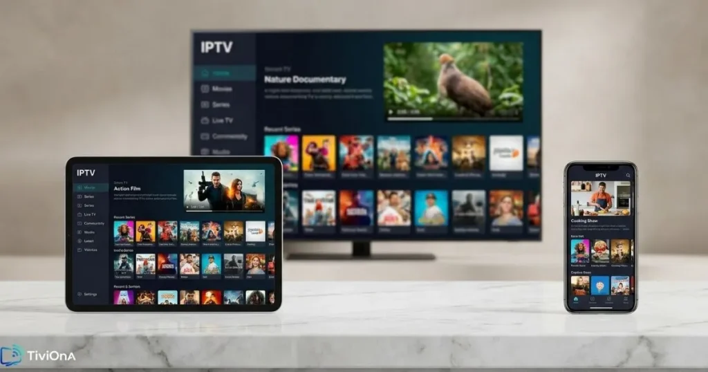 Offre IPTV France compatible sur plusieurs appareils - TV, smartphone et tablette