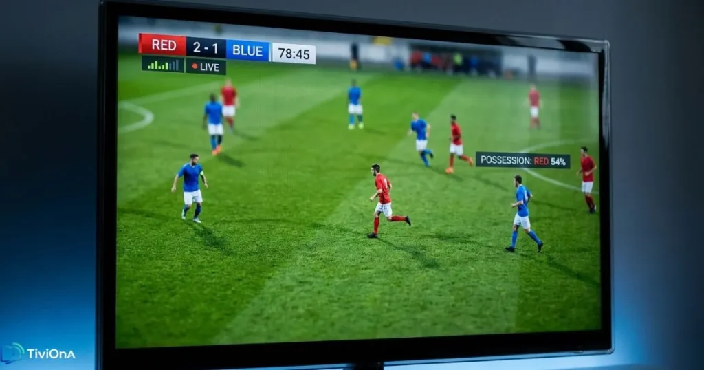 Qualité streaming sport IPTV football en direct sur téléviseur haute définition