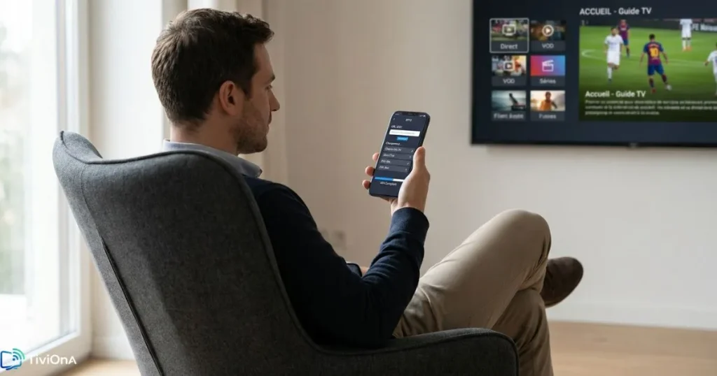 Abonnement IPTV - configuration simple et rapide sur smartphone et Smart TV