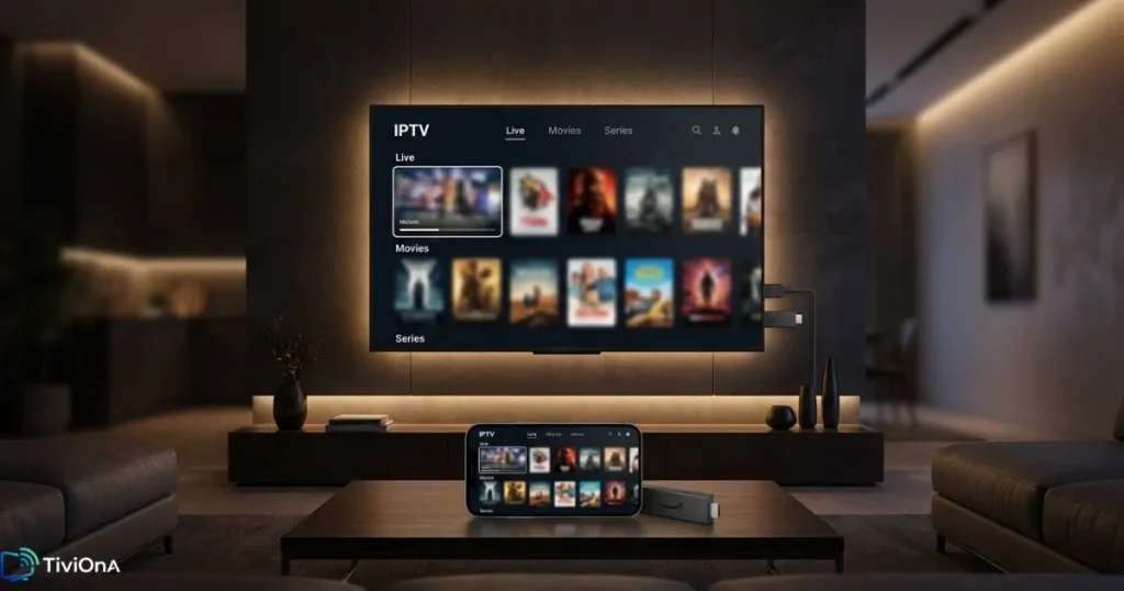 Tester un accès IPTV en essai gratuit sur plusieurs appareils connectés dans un salon