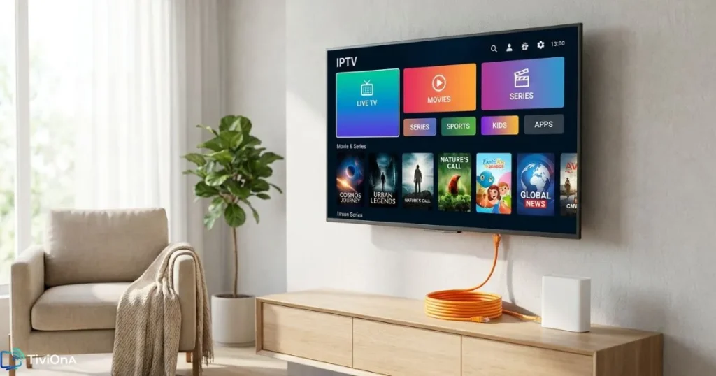 Configuration IPTV sur Smart TV avec connexion filaire Ethernet