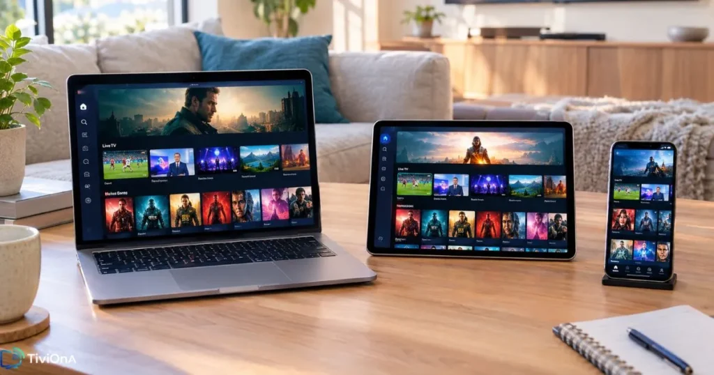 Streaming TV en ligne depuis plusieurs appareils - IPTV sans application