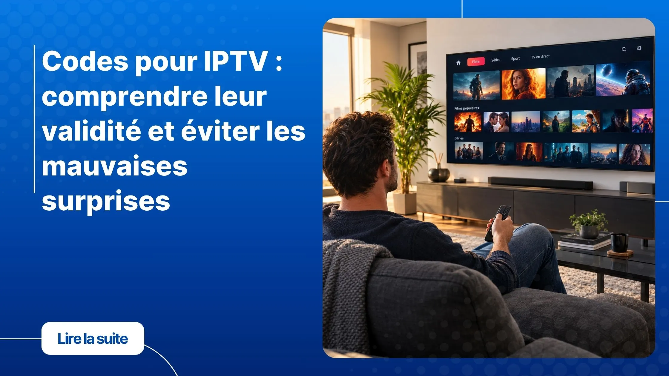Codes pour IPTV : activation et accès à une interface de streaming moderne